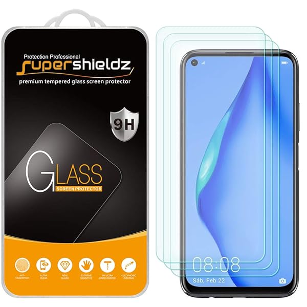Supershieldz Supershieldz 3 Pack Tempered Glass Screen Protector for Huawei P40 Lite Anti Scratch Bubble Free