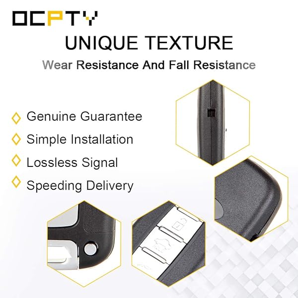 OCPTY OCPTY Keyless Entry Remote Key Fob for Kia Sportage Hyundai Sonata Elantra Sorento Soul Rio Forte Optima Borrego 267ALHMFNA04 95440 3Q000 - View 6 of 10