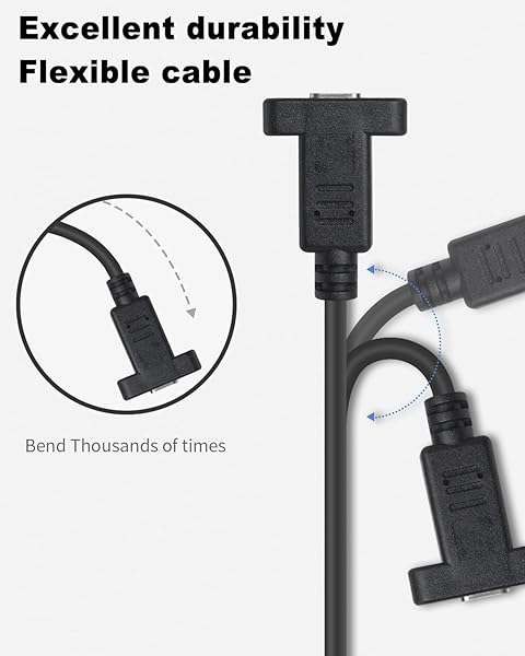 Poyiccot High-Speed Poyiccot USB 3.1 Type C Extension Cable - 10Gbps, 60W, 1ft Male to Female for Data & Sync - View 6 of 8