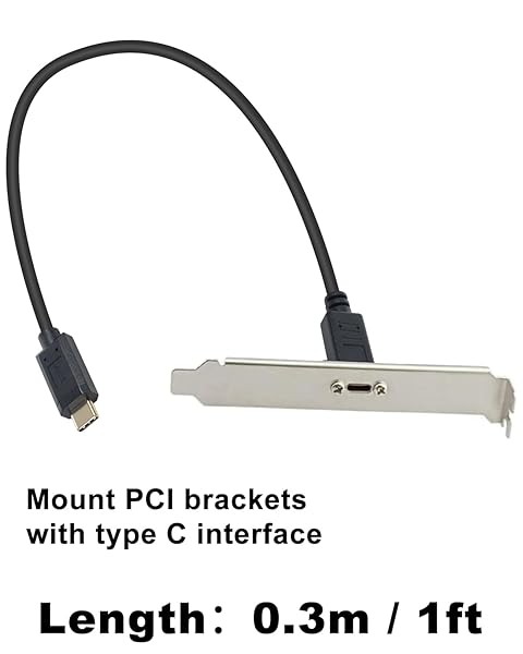 Poyiccot High-Speed Poyiccot USB 3.1 Type C Extension Cable - 10Gbps, 60W, 1ft Male to Female for Data & Sync - View 8 of 8