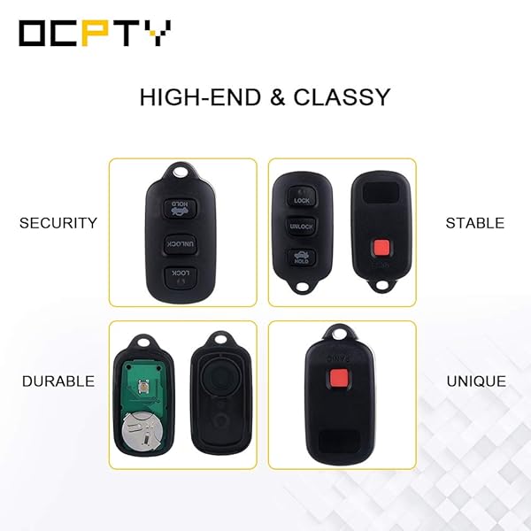 OCPTY OCPTY Replacement Key Fob 2Pcs for Toyota Camry Corolla Matrix Sienna Pontiac Vibe Solara 1999-2008 GQ43VT14T - View 7 of 10