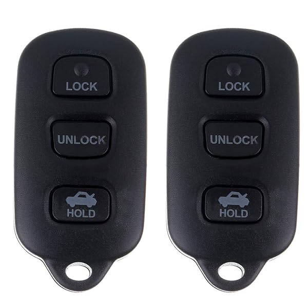 OCPTY OCPTY Replacement Key Fob 2Pcs for Toyota Camry Corolla Matrix Sienna Pontiac Vibe Solara 1999-2008 GQ43VT14T