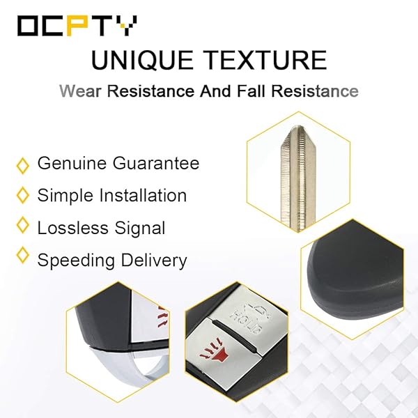 OCPTY OCPTY Replacement Key Fob 2X for Nissan Altima Sentra Maxima Infiniti EX35 FX35 G35 I35 Q45 QX56 350Z 2002-2015 PINHA-T036 - View 6 of 8