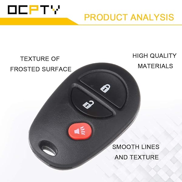 OCPTY OCPTY 1470A-1T Flip Key Entry Remote Control Key Fob for Toyota Highlander Sequoia Tacoma Sienna 3 Buttons 315Mhz Replacement - View 4 of 8