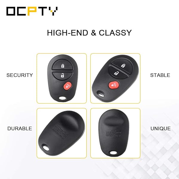 OCPTY OCPTY 1470A-1T Flip Key Entry Remote Control Key Fob for Toyota Highlander Sequoia Tacoma Sienna 3 Buttons 315Mhz Replacement - View 7 of 8