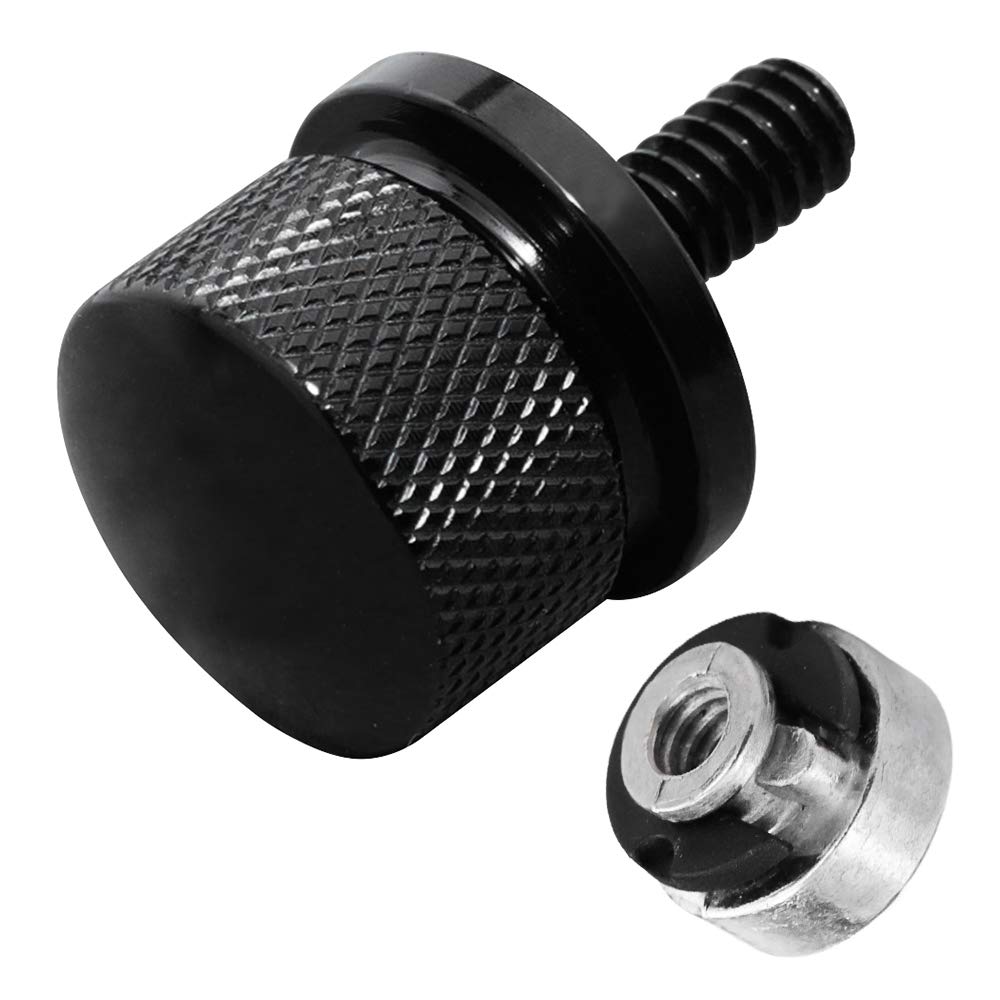 GUAIMI GUAIMI Fender Seat Bolt Screw Nut Kit 1/4-20 Thread for Harley Sportster Touring Softail Dyna CVO Electra Glide 1996-2023 Black - View 3 of 7