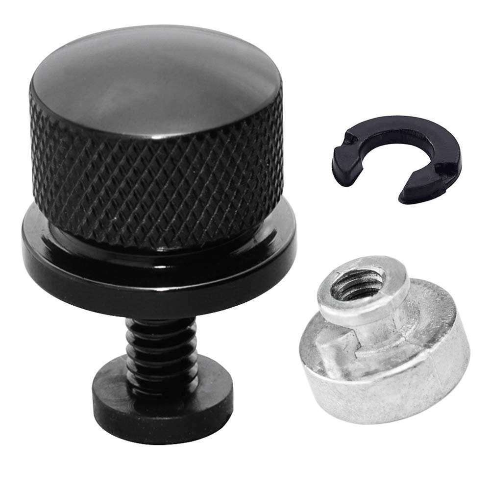 GUAIMI GUAIMI Fender Seat Bolt Screw Nut Kit 1/4-20 Thread for Harley Sportster Touring Softail Dyna CVO Electra Glide 1996-2023 Black - View 5 of 7