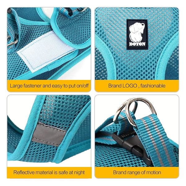 HEYWEAN HEYWEAN Cat Harness and Leash Ultra Light Escape Proof Kitten Collar Comfortable Walking Jacket for Cats Puppies and Rabbits - View 3 of 7