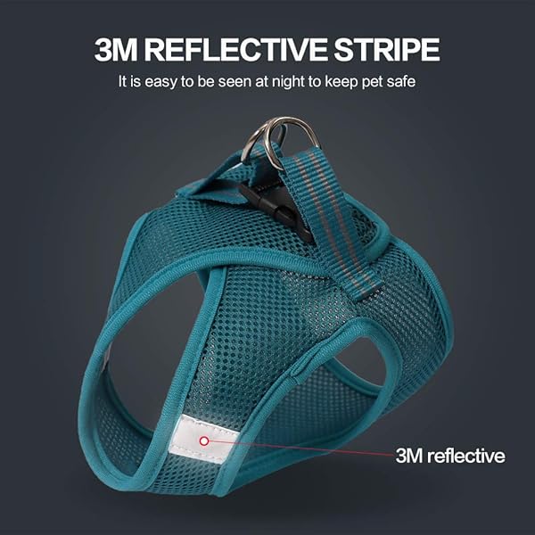 HEYWEAN HEYWEAN Cat Harness and Leash Ultra Light Escape Proof Kitten Collar Comfortable Walking Jacket for Cats Puppies and Rabbits - View 7 of 7