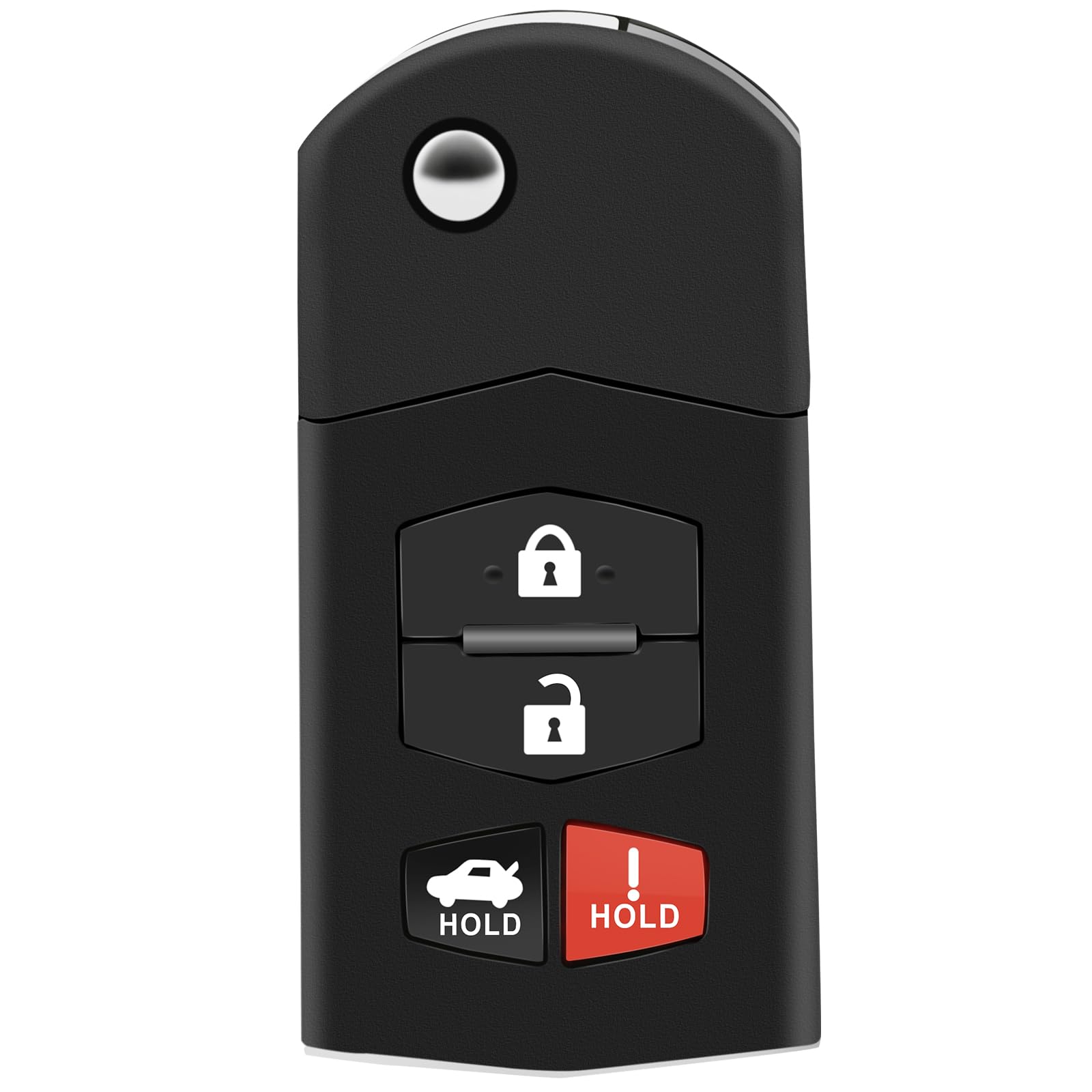 OCPTY Flip Key Entry Remote Control Key Fob Replacement for Mazda 3 6 MX-5 CX-7 CX-9 RX-8 Mazda 2 5 KPU41788 4238A-41525 4 Buttons 315Mhz