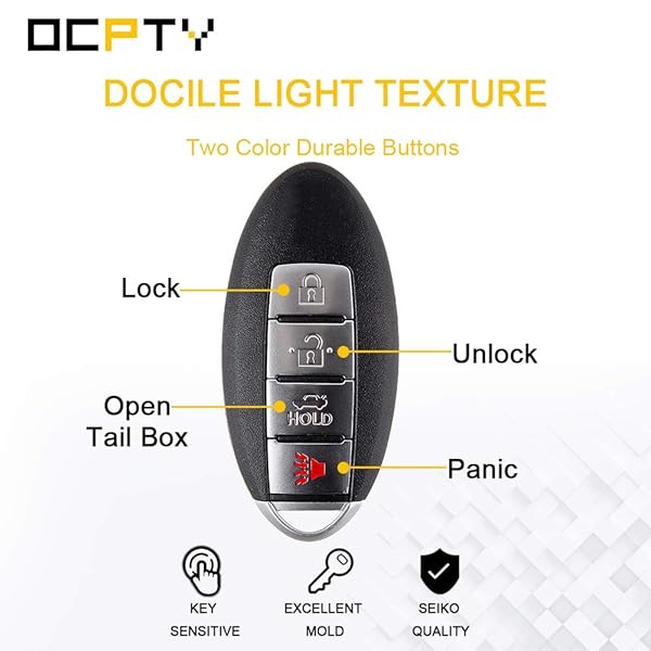 OCPTY OCPTY KR55WK48903 Flip Key Fob Remote Control for Nissan Altima Maxima Infiniti Q60 G35 G37 G25 2007 to 2015 - View 5 of 8