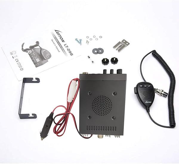 LUITON LUITON LT-298 40-Channel CB Radio: Compact Design, LED Display & External Speaker Jack for 12-24V Vehicles - View 5 of 9