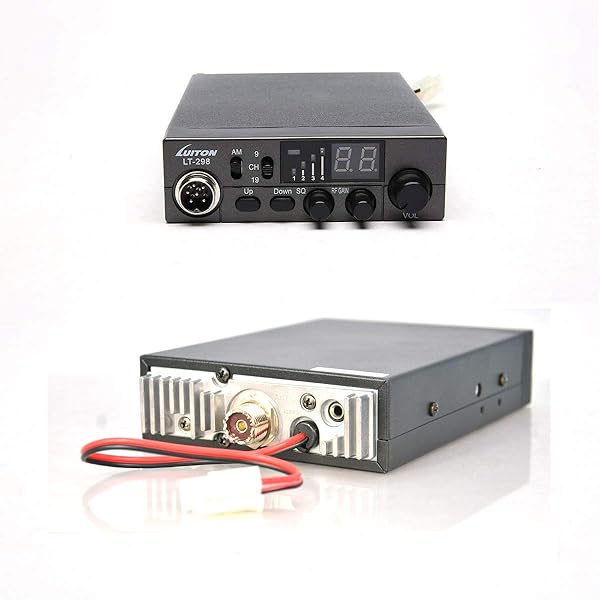 LUITON LUITON LT-298 40-Channel CB Radio: Compact Design, LED Display & External Speaker Jack for 12-24V Vehicles - View 6 of 9