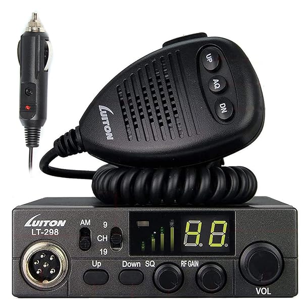 LUITON LUITON LT-298 40-Channel CB Radio: Compact Design, LED Display & External Speaker Jack for 12-24V Vehicles