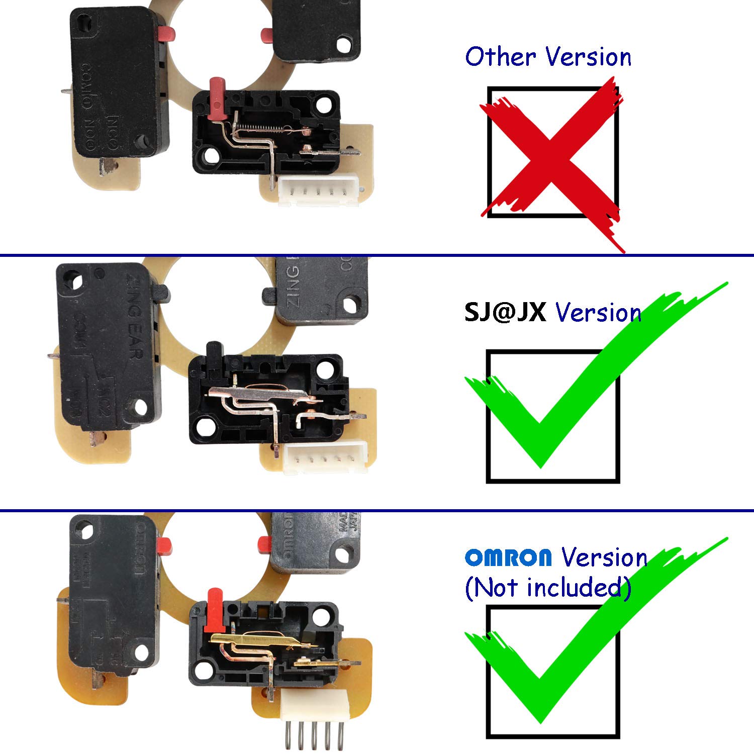 SJ@JX SJ JX Arcade LED Joystick SANWA Style Retro Fight Game Joystick Circular Octagonal Limiter for Raspberry Pi MAME JAMMA - View 4 of 5