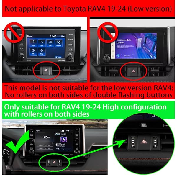 musttrue Musttrue Car Phone Holder for Toyota RAV4 2019-2024: Perfect Fit for Hybrid XSE & Limited Models - View 6 of 7