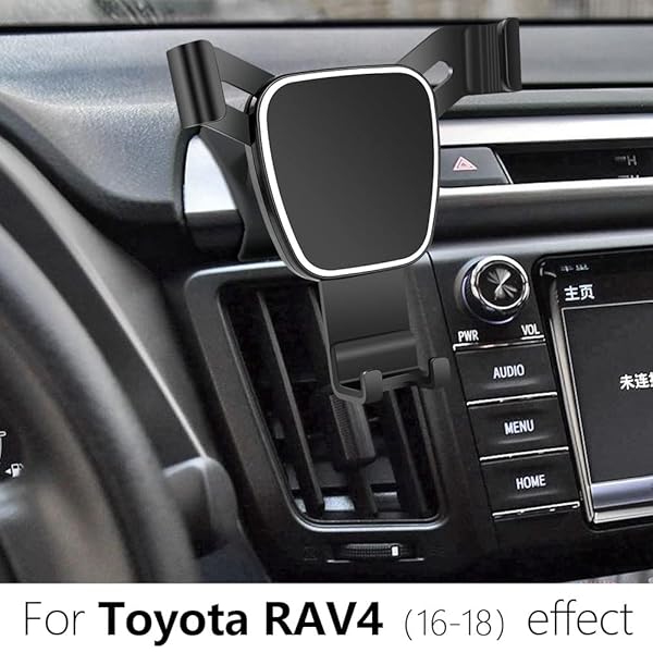 musttrue LUNQIN Car Phone Holder for Toyota RAV4 2016 to 2018 Auto Accessories Navigation Bracket Mobile Cell Phone Mount - View 3 of 7
