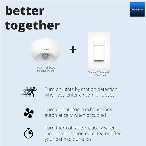 YoLink YoLink LoRa Smart Motion Detector: 1/4 Mile Wireless Range, Alexa & IFTTT Compatible - View 10 of 11