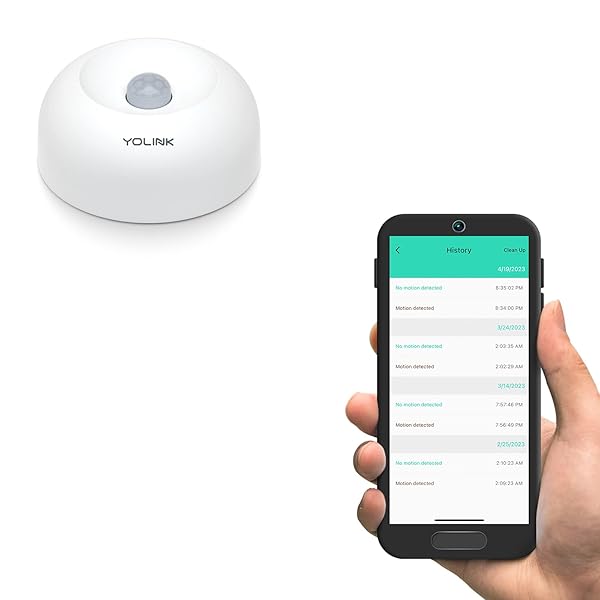YoLink LoRa Smart Motion Detector: 1/4 Mile Wireless Range, Alexa & IFTTT Compatible
