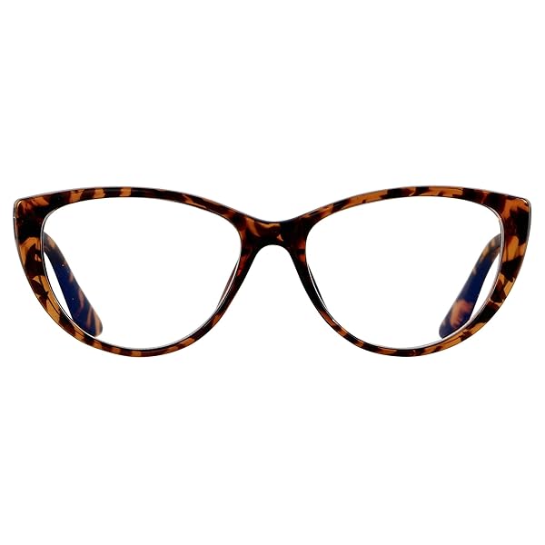 ANDWOOD ANDWOOD Blue Light Blocking Glasses for Women Cat Eye Tortoise Frame Clear Reading Eyeglasses Bluelight Blocker Computer Use
