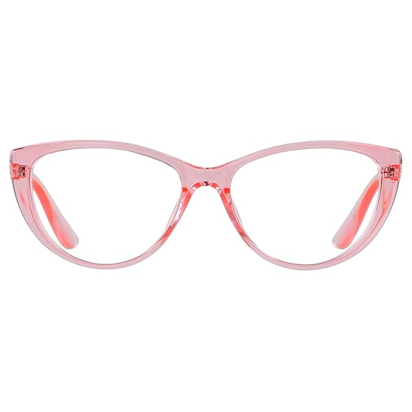 ANDWOOD ANDWOOD Blue Light Blocking Glasses for Women Cat Eye Frame in Pink Clear Bluelight Blocker Eyeglasses for Computer Use - View 2 of 7