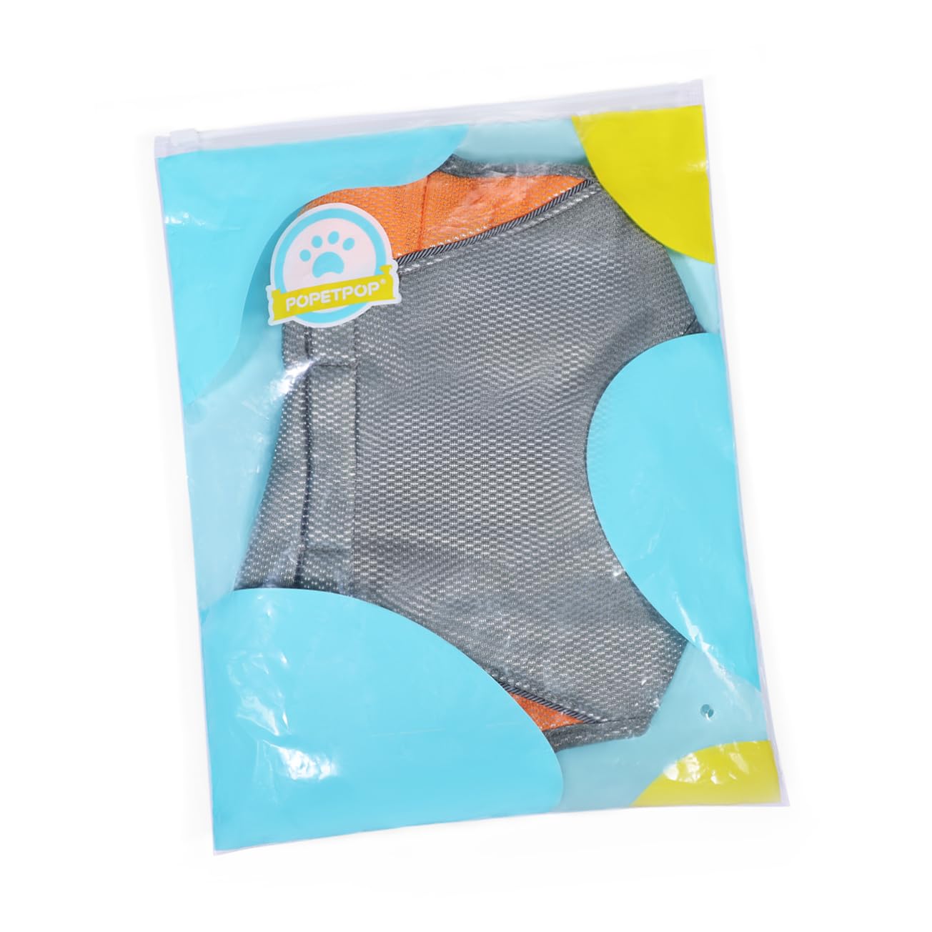 POPETPOP POPETPOP Dog Cooling Vest Reflective Adjustable Pet Cooler Jacket for Small Medium Dogs in Orange - View 9 of 9