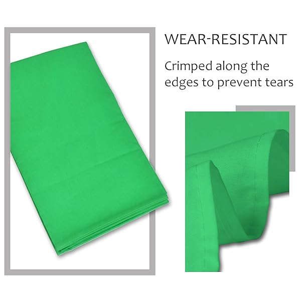 EMART EMART 7x10ft Green Screen Backdrop Stand Kit with 6x9ft Cotton Muslin for Photography - Perfect Chromakey Support System - View 9 of 9