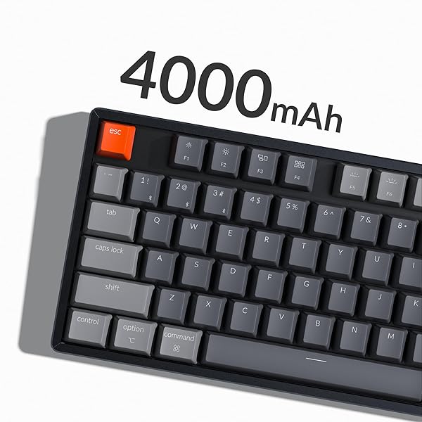 Keychron Keychron K8 Wireless Mechanical Keyboard Hot-swappable Tenkeyless 87 Keys RGB Gateron Brown Switch Aluminum Frame for Mac and Windows - View 10 of 10