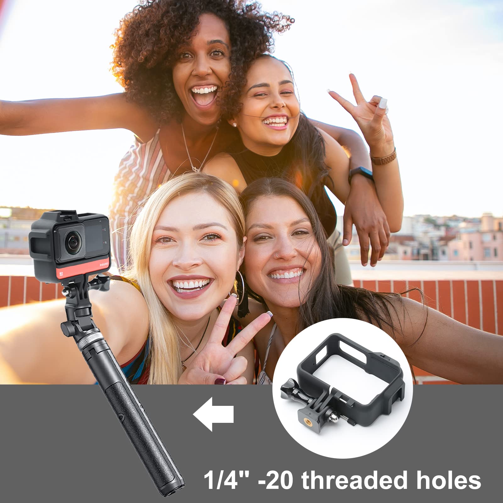 Insta360 ONE RS Mounting Bracket Protective Case Cage Accessories for Fast Installation - View 5 of 7