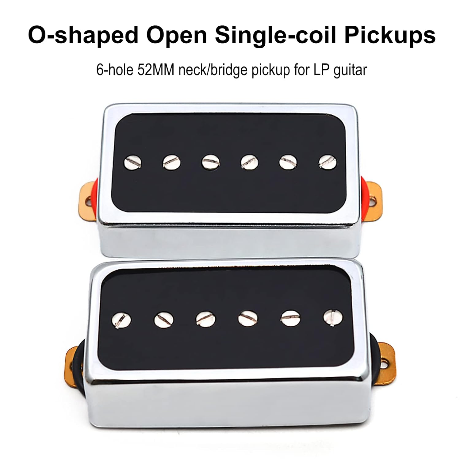 SAPHUE SAPHUE Electric Guitar Pickups Bridge and Neck Set for Les Paul P90 Style Humbucker Size Electric Guitar Upgrade Your Sound Today - View 4 of 7