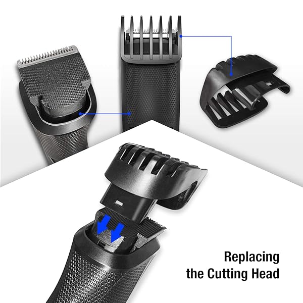PRITECH PRITECH Cordless Electric Hair Clipper and Beard Trimmer for Men with 20 Adjustable Settings and Comb Attachment Black - View 7 of 8