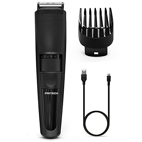 PRITECH PRITECH Cordless Electric Hair Clipper and Beard Trimmer for Men with 20 Adjustable Settings and Comb Attachment Black - View 2 of 8