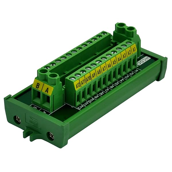 HCDC 30Amp 300V 2x12 Position Terminal Block Distribution Module Screw Mount for Reliable Electrical Connections - View 3 of 10