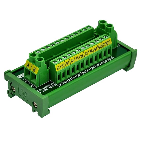 HCDC 30Amp 300V 2x12 Position Terminal Block Distribution Module DIN Rail Mount for Efficient Wiring Solutions - View 2 of 9