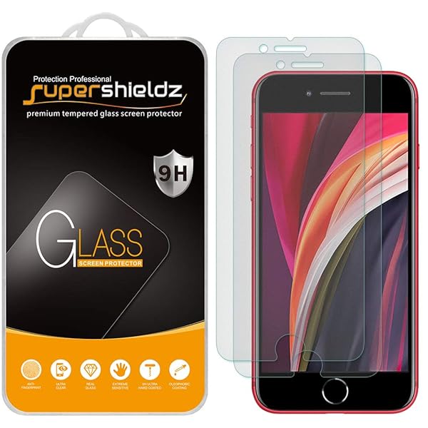 Supershieldz Supershieldz Anti Glare Matte Tempered Glass Screen Protector 2 Pack for iPhone SE 2022 2020 8 7 6S 6 4.7 Inch Anti Scratch Bubble Free - View 2 of 4