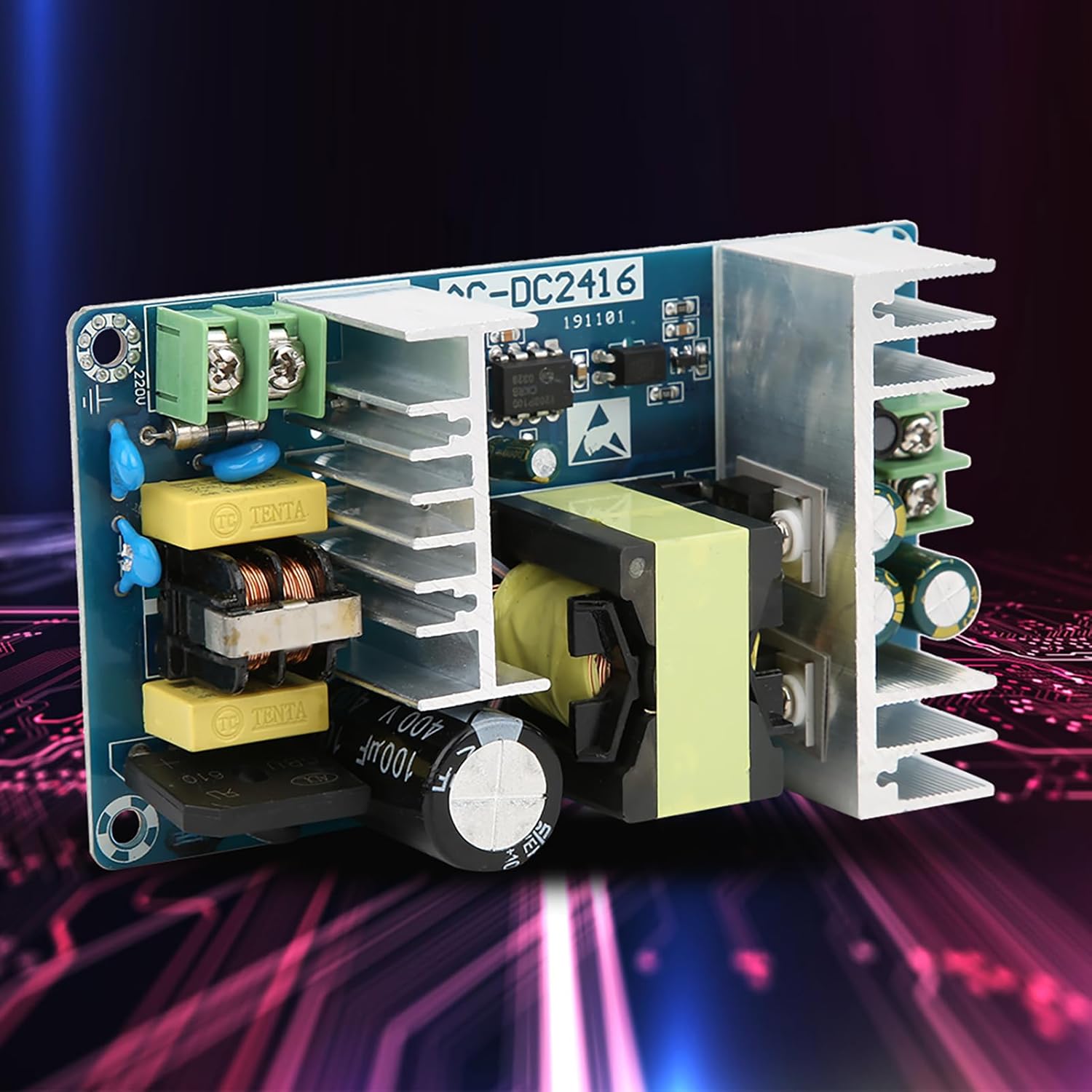 Walfront 150W AC-DC Switching Power Supply Module 100V to 240V DC 24V SMPS Board Converter 6A to 9A - View 9 of 9