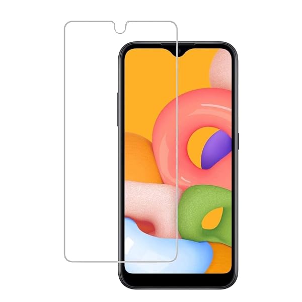 UPONEW UPONEW Tempered Glass Screen Protector for Samsung Galaxy A01 2 Pack Anti Scratch High Clear Bubble Free Front Protection - View 3 of 8