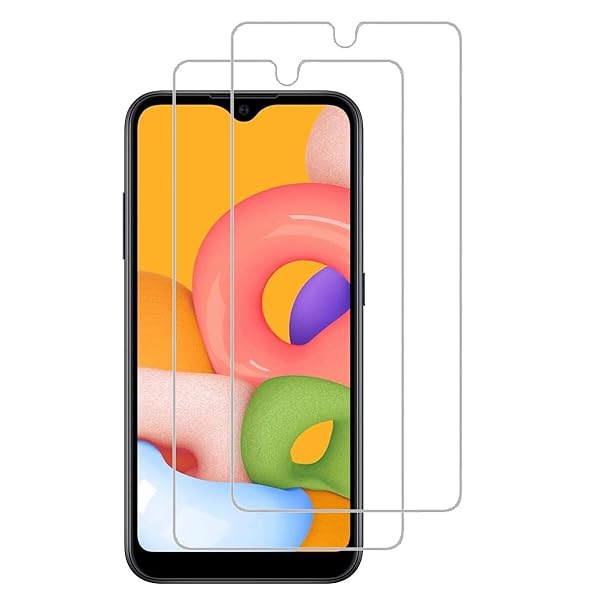 UPONEW UPONEW Tempered Glass Screen Protector for Samsung Galaxy A01 2 Pack Anti Scratch High Clear Bubble Free Front Protection - View 5 of 8