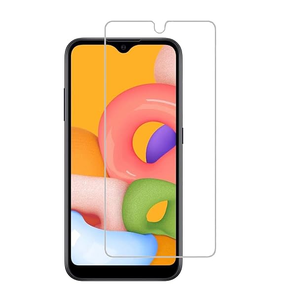 UPONEW Tempered Glass Screen Protector for Samsung Galaxy A01 2 Pack Anti Scratch High Clear Bubble Free Front Protection