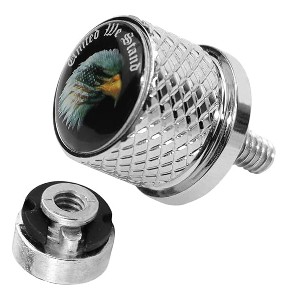 GUAIMI GUAIMI Fender Seat Bolt Screw Nut Kit for Harley 1996-2023 Sportster Dyna Touring Softail CVO Chrome 1/4-20 Thread