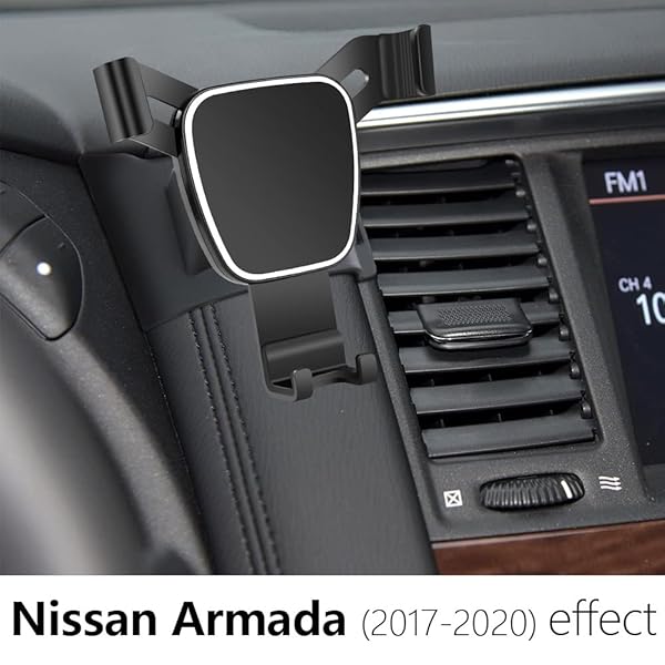 musttrue LUNQIN Car Phone Holder for Nissan Armada 2017-2020 Auto Accessories Mobile Mount Navigation Bracket Interior Decoration - View 3 of 7