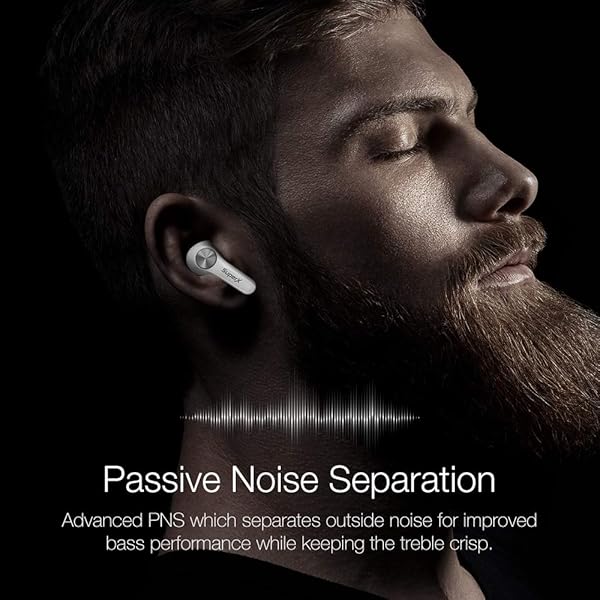 SuperX SuperX Bluetooth 5.0 Wireless Earbuds Sweatproof Headset with Charging Case and Built in Mic for Sport Pumping Bass Platinum Silver - View 6 of 9