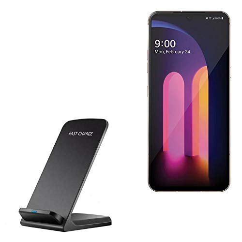 BoxWave BoxWave Wireless QuickCharge Stand Charger for LG V60 ThinQ 5G 10W Jet Black Easy Cordless Charging - View 2 of 9