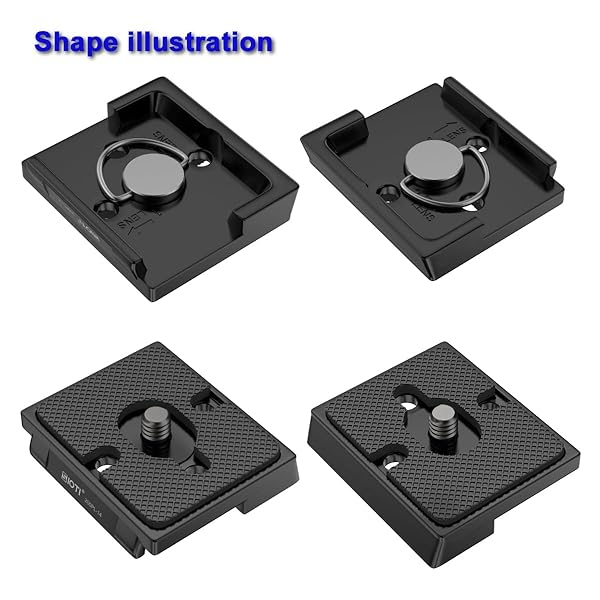 SIOTI SIOTI 200PL-14 Quick Release Plate for Manfrotto Tripods - Compatible with RC/RC2/XPRO Systems - View 7 of 8