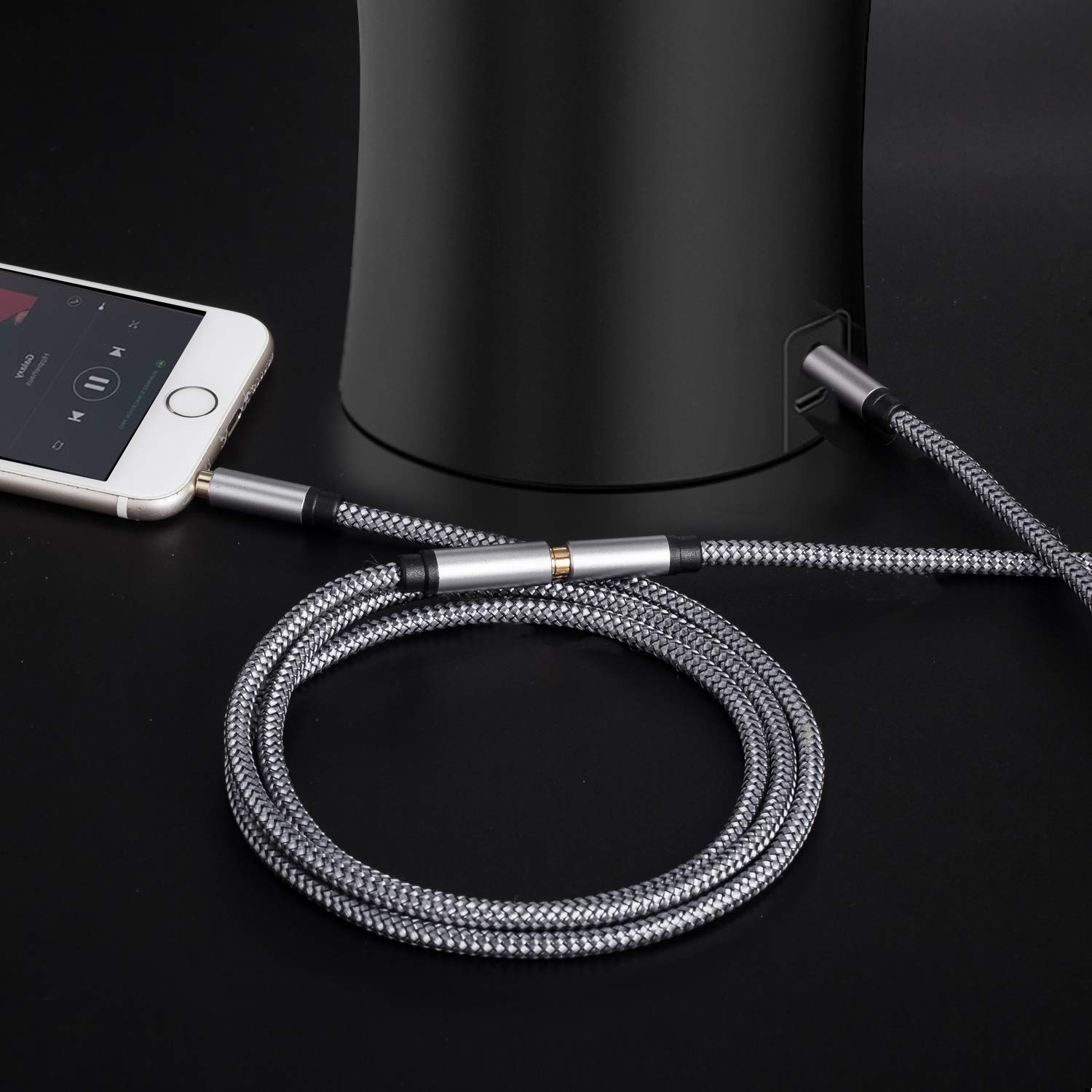 Tan QY 20Ft Audio Extension Cable 3.5mm Male to Female for Phones Headphones Speakers Tablets and More - View 5 of 7