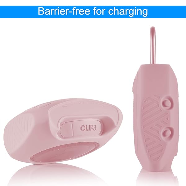 TXEsign TXEsign Pink Silicone Case for JBL Clip 3 - Waterproof Stand Up Protection for Bluetooth Speaker - View 4 of 9