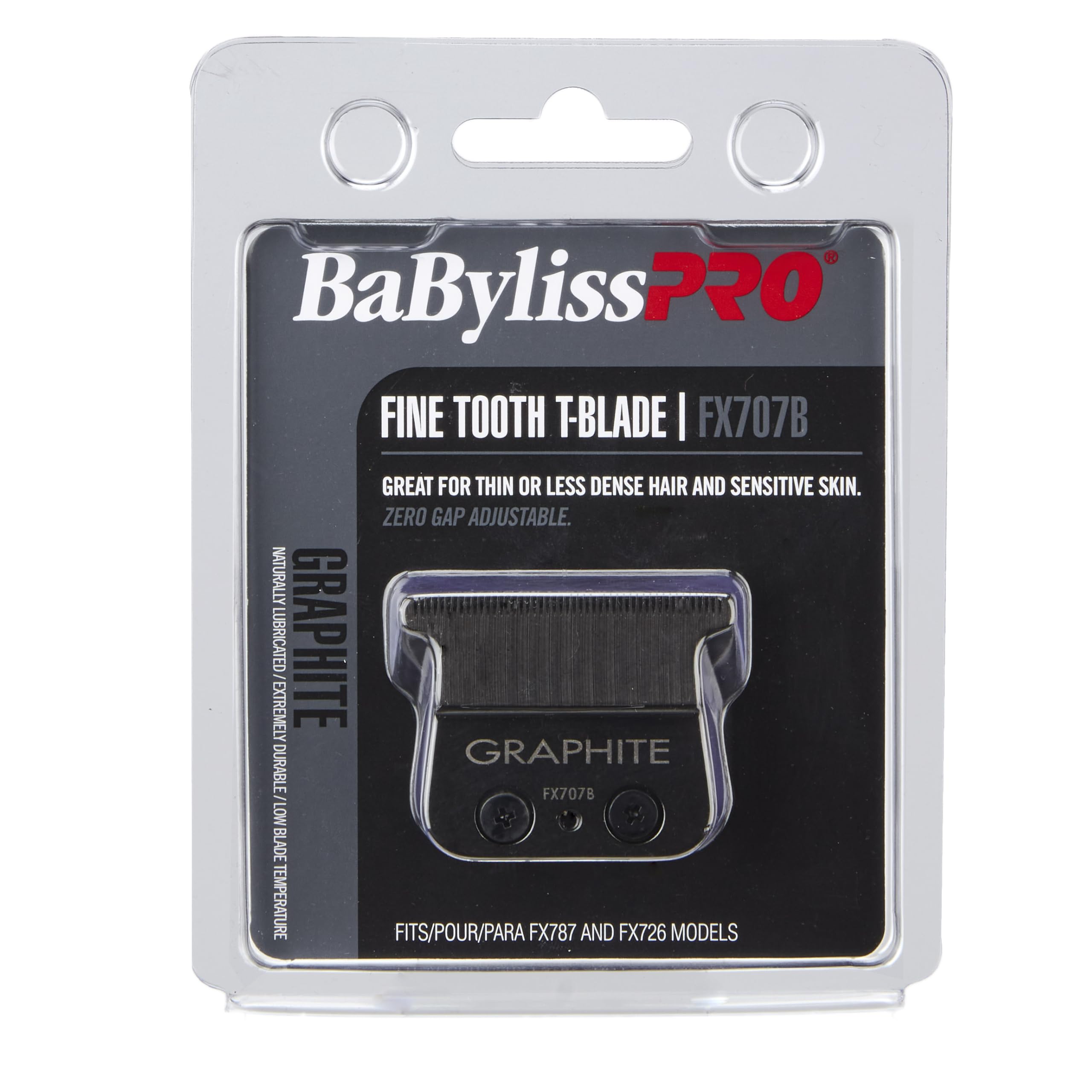 BaBylissPRO BabylissPRO Tooth T-Blade: Premium Black Graphite Fine for Precision Hair Cutting - View 6 of 6