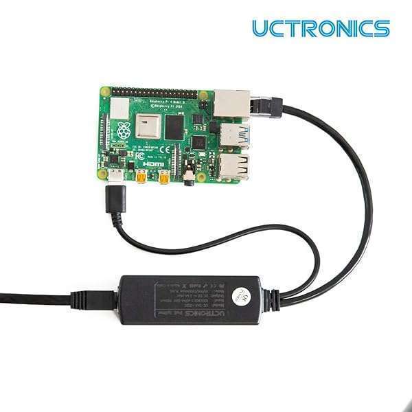 UCTRONICS UCTRONICS PoE Splitter USB-C 5V: Active Adapter for Raspberry Pi 4, Google WiFi & Security Cameras - View 6 of 7