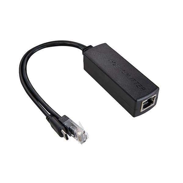 UCTRONICS UCTRONICS PoE Splitter USB-C 5V: Active Adapter for Raspberry Pi 4, Google WiFi & Security Cameras