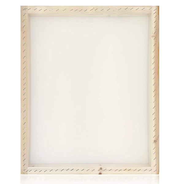 Worown Worown 16x20 Inch Wood Silk Screen Printing Frame with 160 White Mesh and 13.7 Inch Squeegee for Quality Screen Printing - View 6 of 8